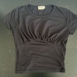 Girls black crop top